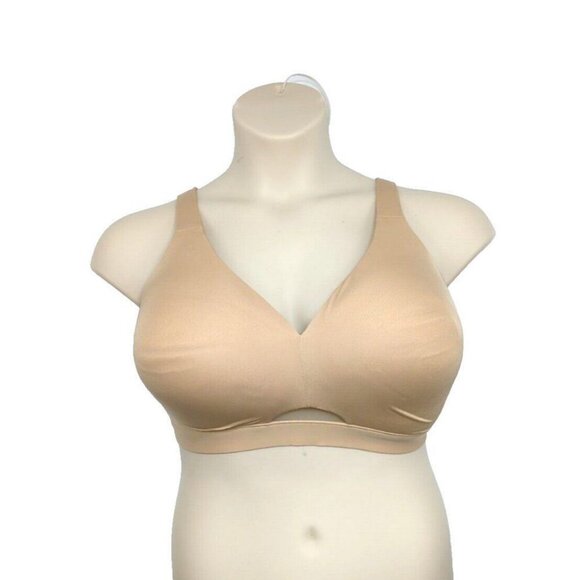 FLAW - Cacique Lane Bryant Bra Comfort Bliss Lightly Lined No Wire 40DD Cafe - Picture 2 of 10